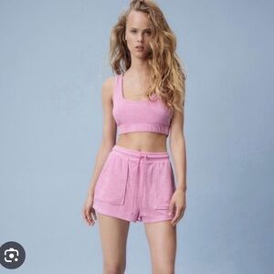 Pink Zara shorts